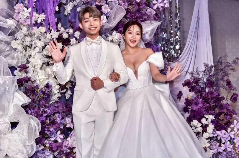 賴慧如與劉家銘補辦婚禮。(圖/翻攝自民視八點檔 臉書)
