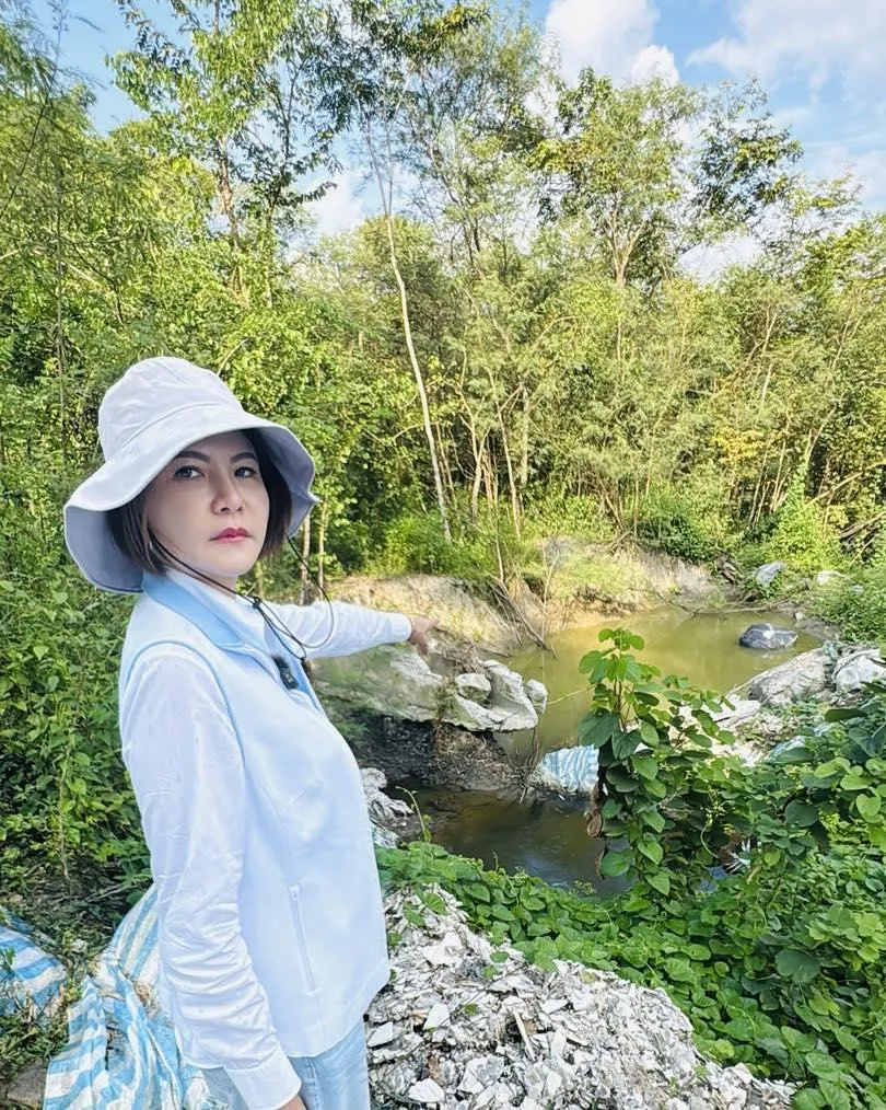 陳菁徽赴馬頭山會勘。(圖/翻攝陳菁徽臉書)