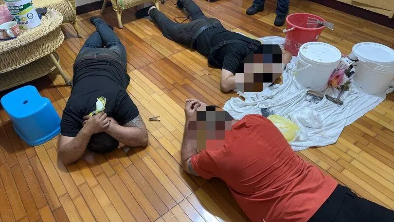 郭國輝等人被逮。（圖／翻攝畫面）