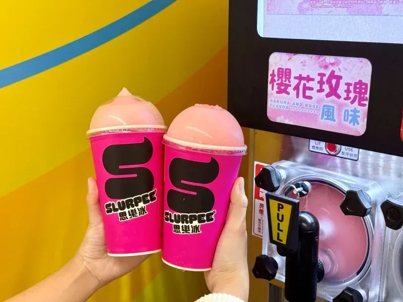 櫻花玫瑰風味思樂冰。（圖／業者提供）
