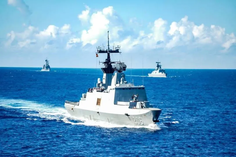 康定級巡防艦迪化號。(圖/截自海軍臉書)