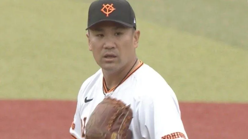 田中將大冒雨先發投了5局。(圖/翻攝自日本電視台)