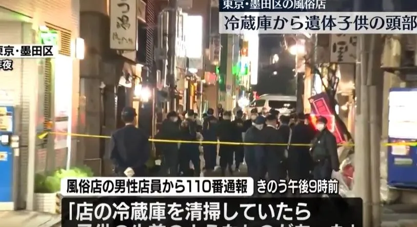 大批警力在案發的風俗店調查。（圖／翻攝NNN）