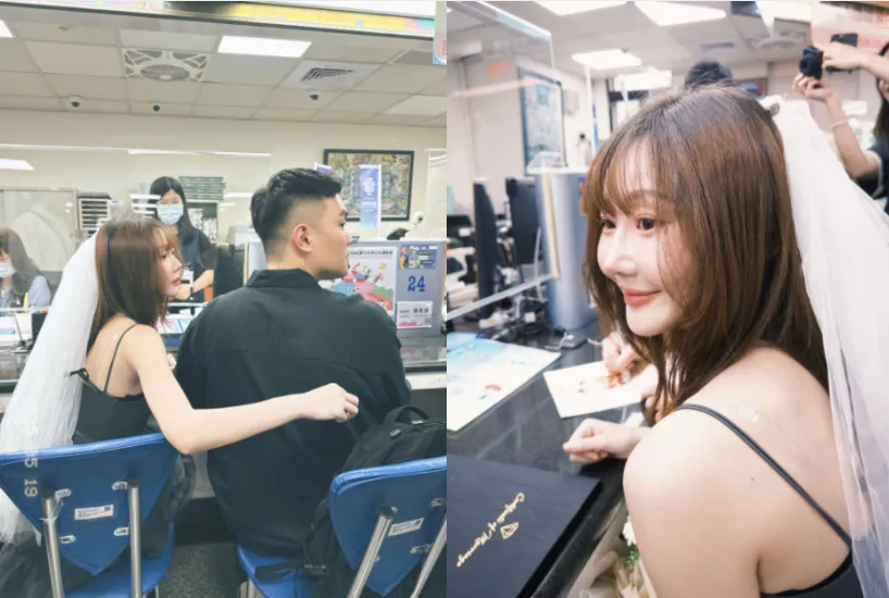 朱朱19日與男友登記結婚。(圖/翻攝自朱朱IG)