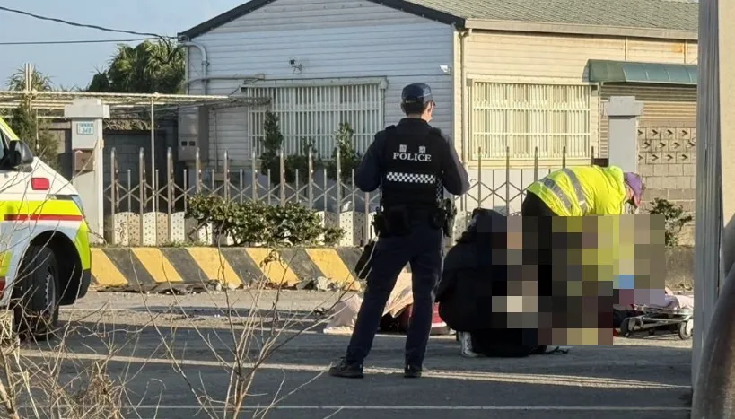 機車騎士幸僅輕傷送醫治療後已無大礙。（圖／翻攝畫面）
