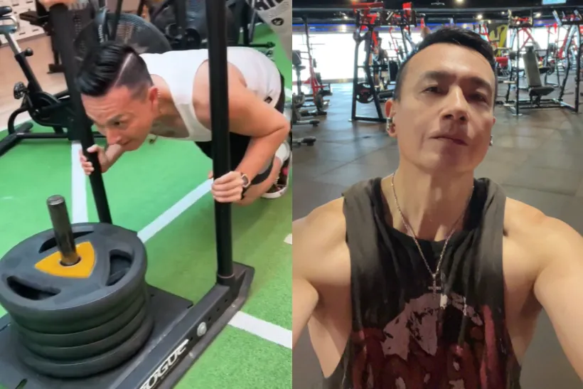 小鐘為了《最強的身體》積極鍛鍊。（圖／翻攝自小鐘臉書）