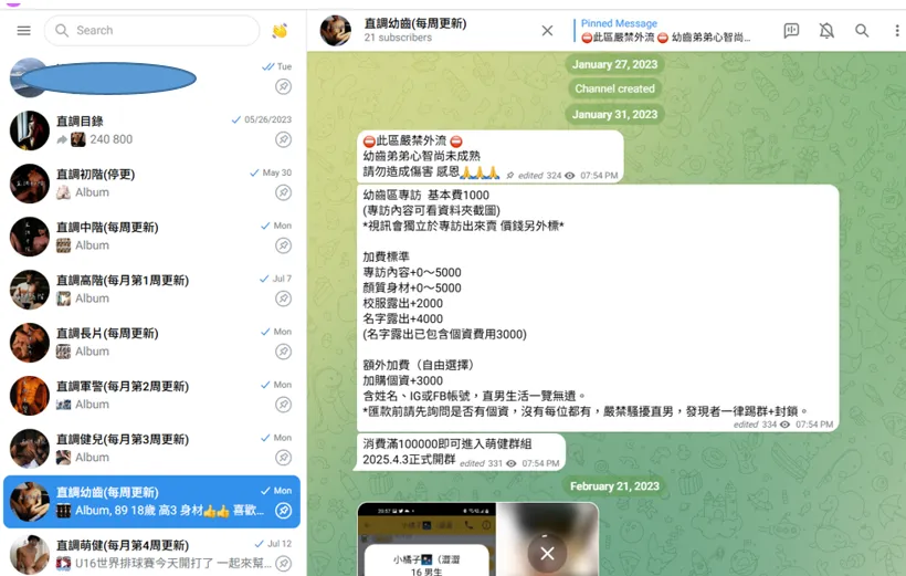該淫片集團成員上網賣片。（圖／警方提供）