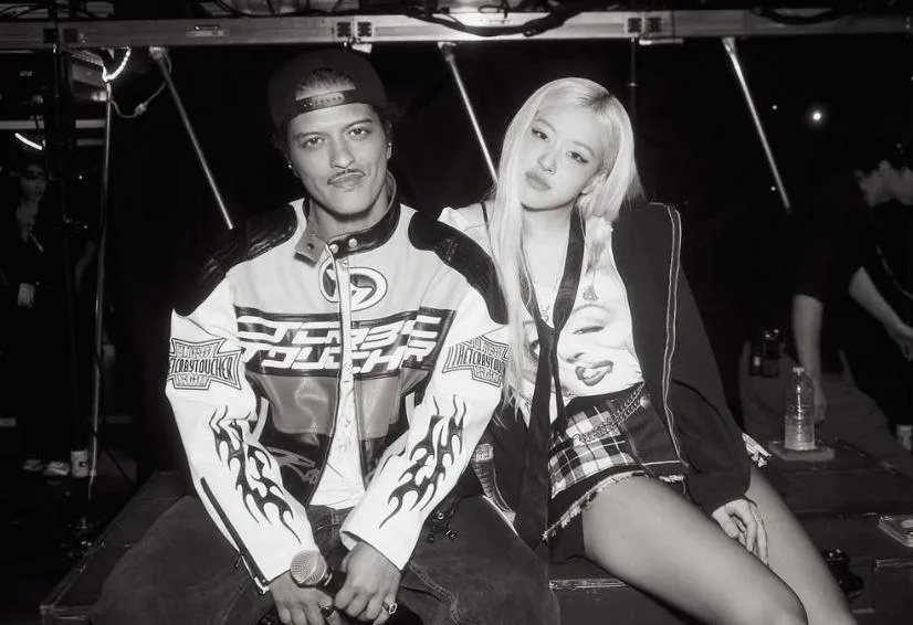 女團BLACKPINK到洛杉磯開唱，Bruno Mars驚喜助陣。（圖／翻攝自Rosé IG）