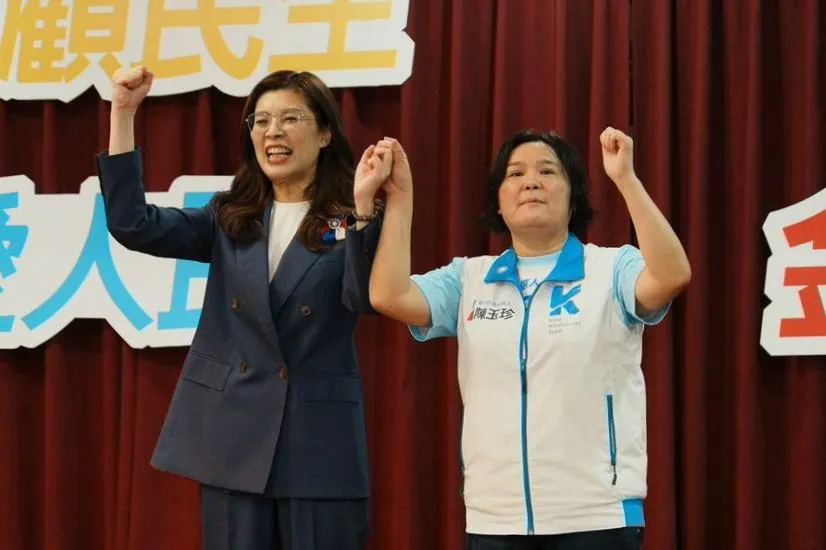 鄭麗文為陳玉珍站台。（圖／國民黨提供）