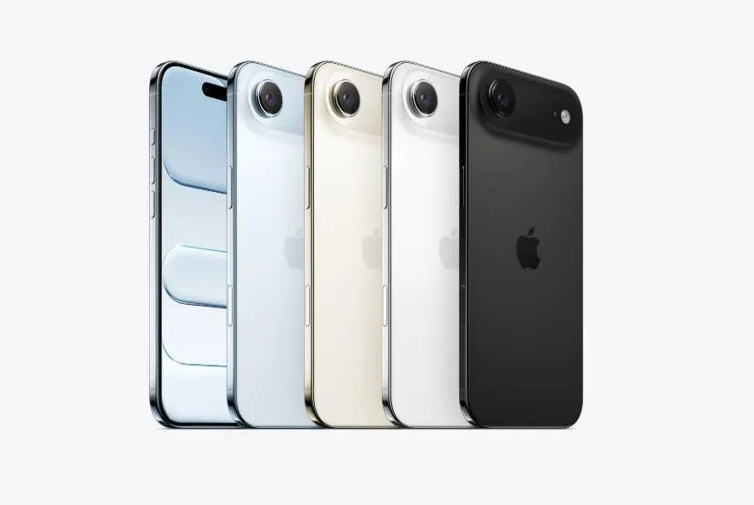 iPhone Air主打史上最輕薄機款。（圖／翻攝自apple.com）