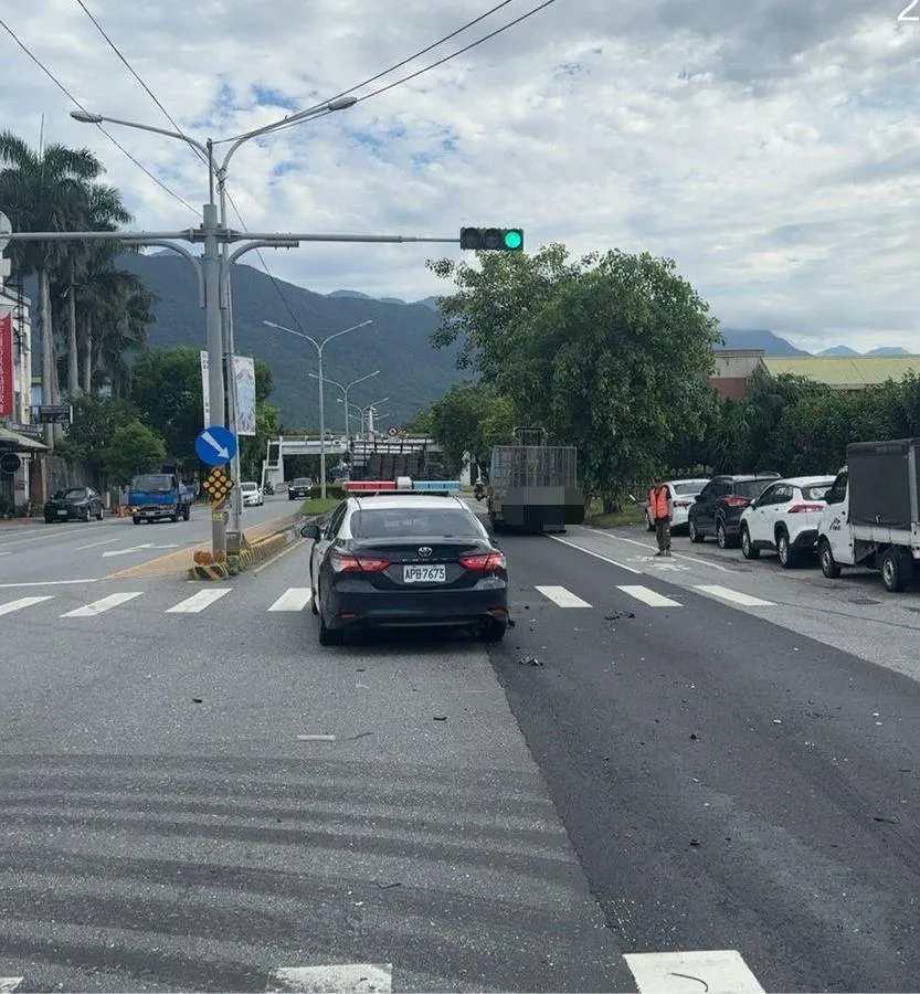 車禍現場。(圖/中天新聞)