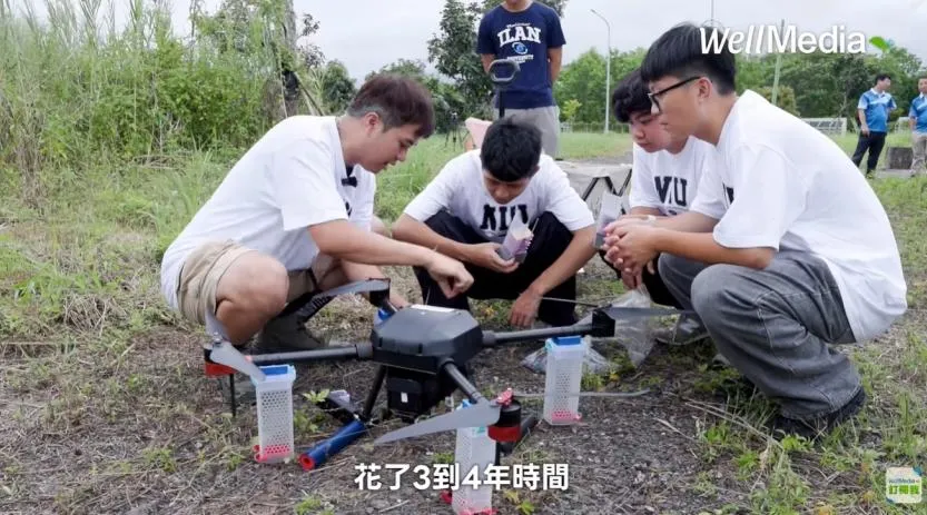 宜蘭大學團隊研發「濕式種子造粒技術」並結合無人機播撒，為受傷山林重現綠意生機。（圖／WellMedia 授權提供）