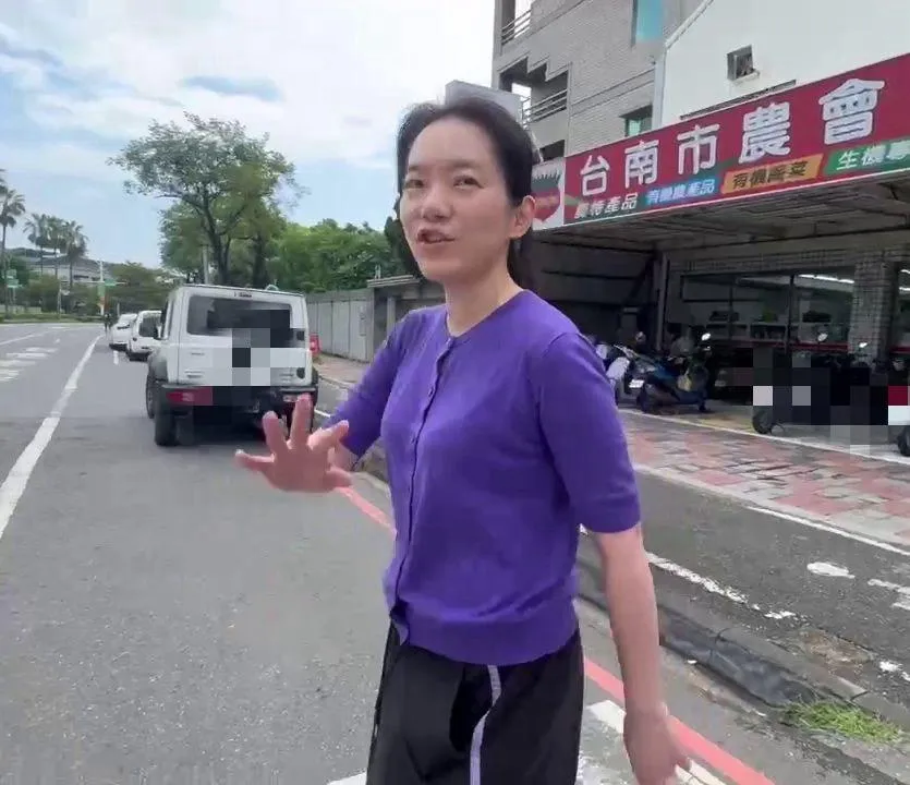 陳幸妤13日現身受訪。（圖／中天新聞）
