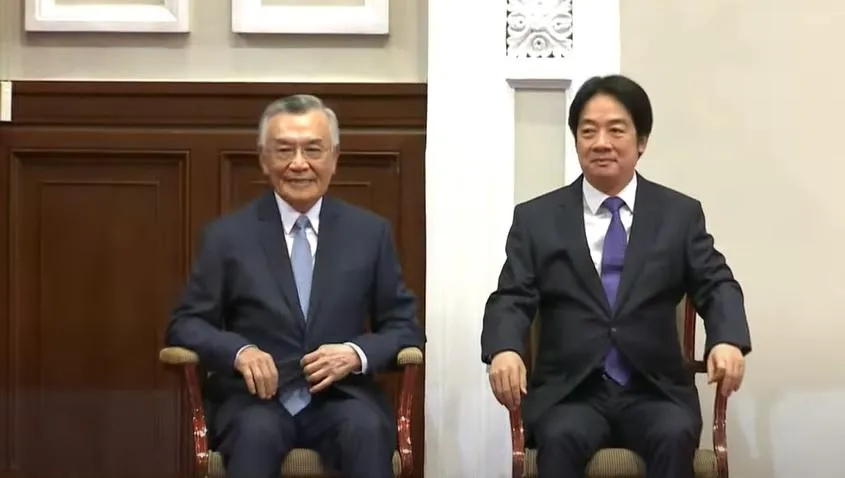 林信義、賴清德。（圖／翻攝自總統府直播）