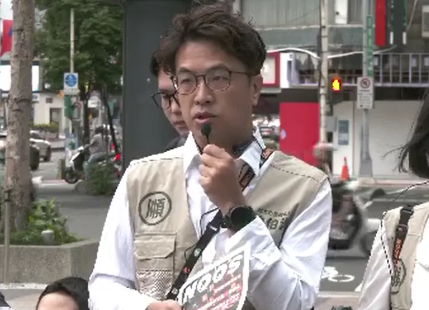 民進黨台北市長參選人沈伯洋6日表示，自己難得同意國民黨主席鄭麗文的話。（圖／中天新聞）