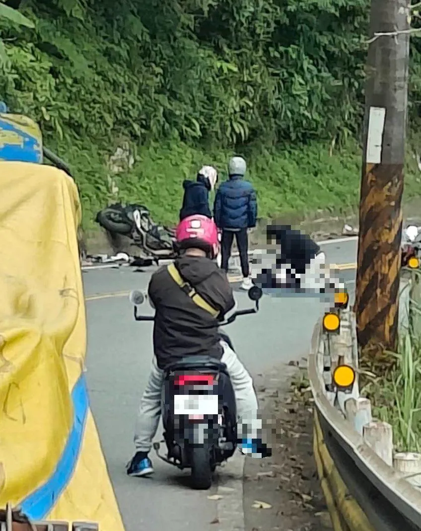車禍現場。（圖／記者爆料網）