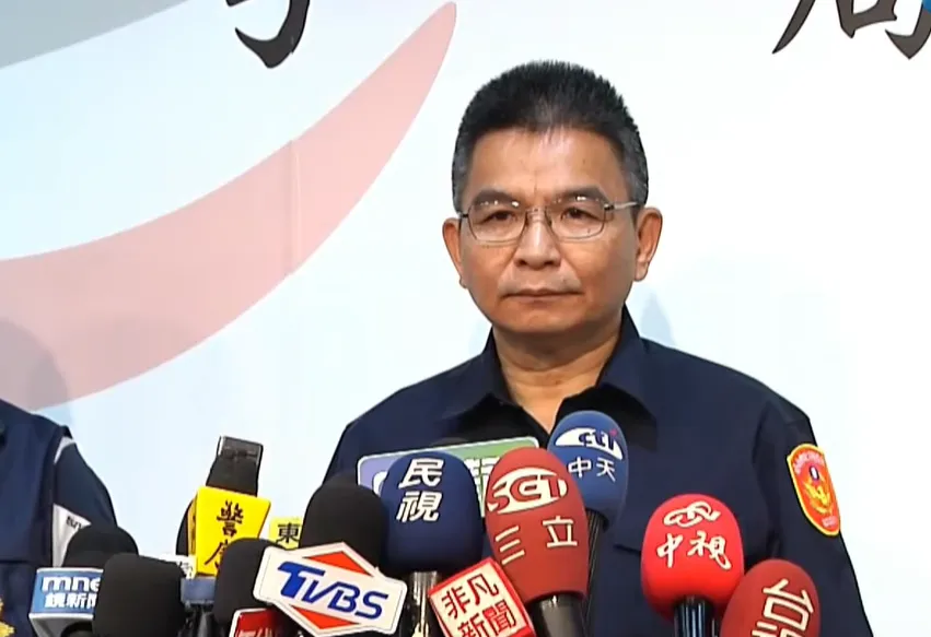 永康分局長洪宏榮今天上午召開記者會說明案件偵辦情形。（圖／中天新聞）