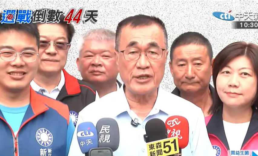 國民黨新北市長參選人李四川15日直言，沈伯洋對市政真的不熟悉。（圖／中天新聞）