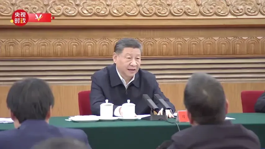 習近平日前出席民營企業座談會。（圖／翻攝自微博）