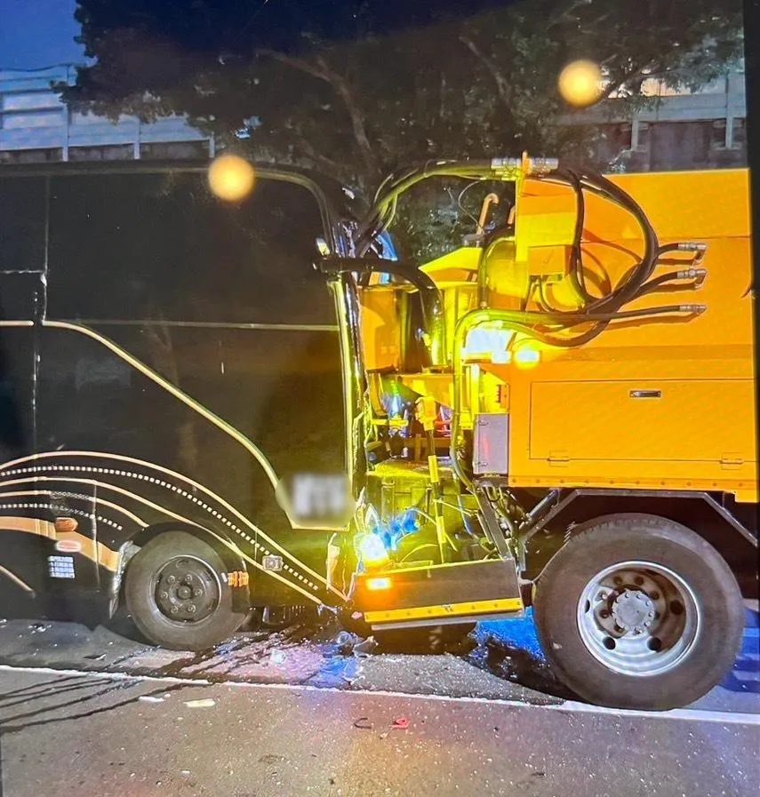 車禍現場。（圖／警方提供）