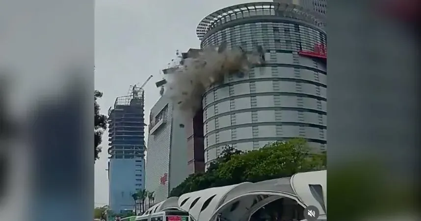 台中新光三越氣爆案。（圖／翻攝畫面）