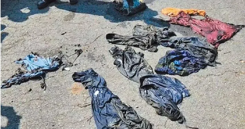 高雄警方前鎮河連日打撈，現已找到63塊人體組織，還包括疑似張婦生前穿的血衣。（圖／翻攝畫面）