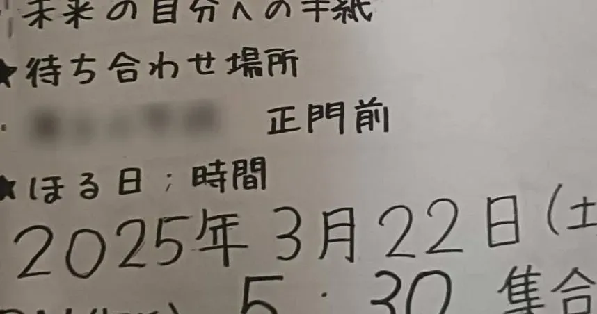 一名大學生近日分享的一段故事,表示在小學畢業時與同學約定,八年後的這一天一起挖掘埋下的回憶。(圖/翻攝自X)