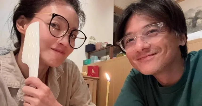 舒淇(左)發出49歲生日文。(圖/舒淇 臉書)