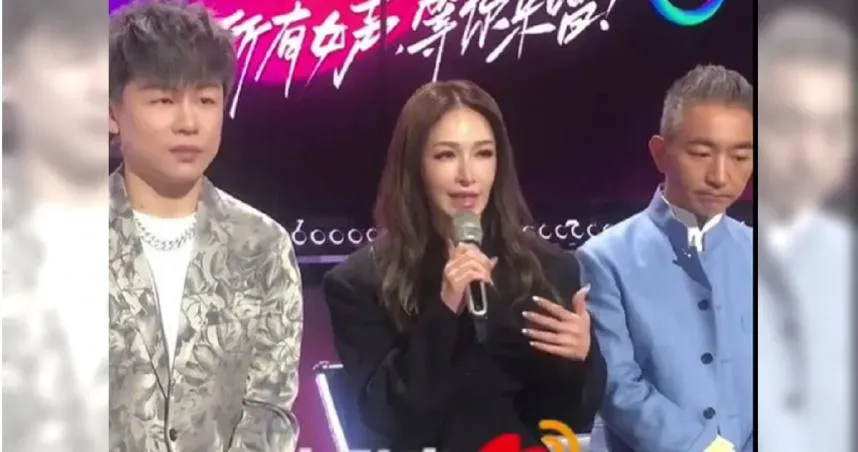 蕭亞軒28日現身於大陸音樂節目《讓我來唱》的記者發布會上,這是她接受手術後的第一次公開露面。(圖/翻攝新浪娛樂)