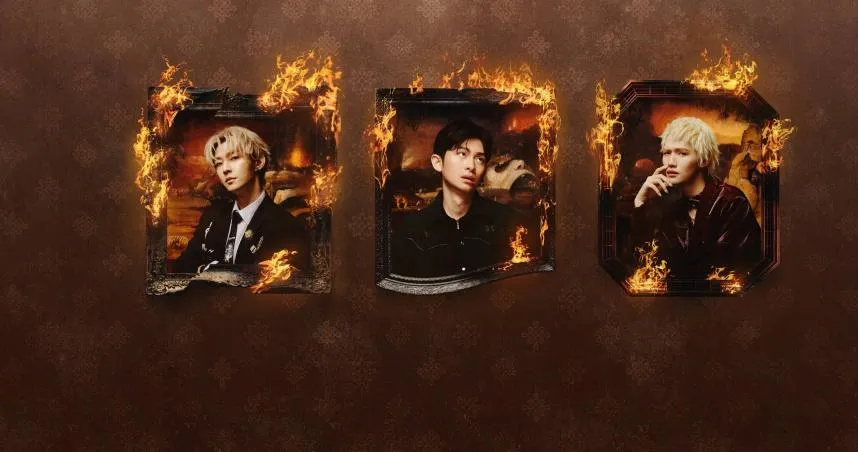 炎亞綸（左起）、博恩、鍾明軒《炎上 BURN》門票開賣。（圖／薩泰爾 提供）