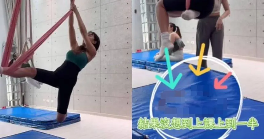 李宓3個月前接受腹部拉皮手術，最近又動刀修疤，隔天上舞蹈課時傷口突然裂開。（圖／翻攝自李宓Mina臉書）