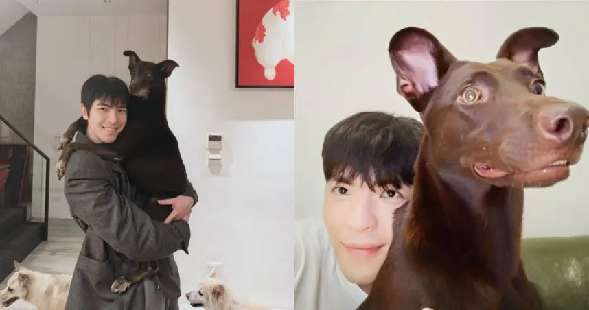 蕭敬騰在上台演出前，得知愛犬過世的噩耗，情緒崩潰。（圖／翻攝自蕭敬騰臉書）