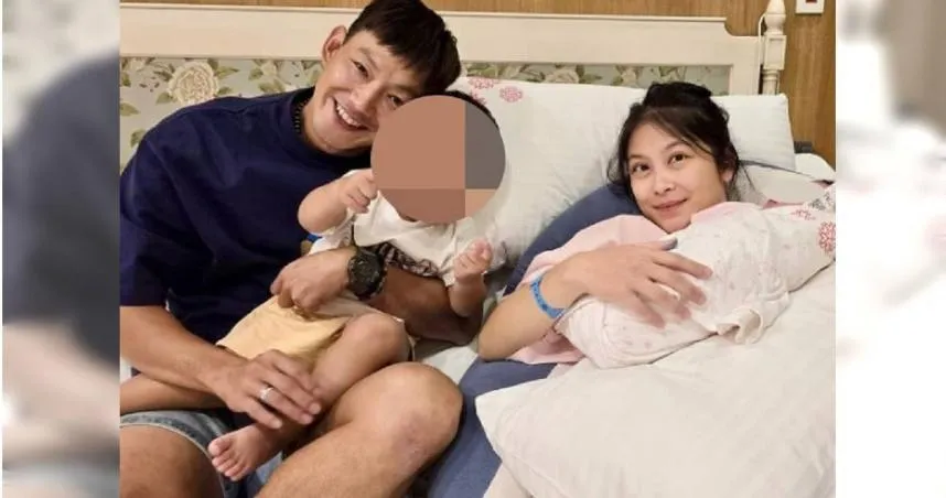 男星威廉的妻子平安誕下女兒，一家四口和樂融融。（圖／翻攝自卓君澤IG）