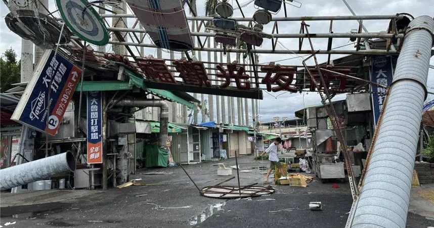 嘉義縣因颱風導致多處民宅受損。(圖/資料照)