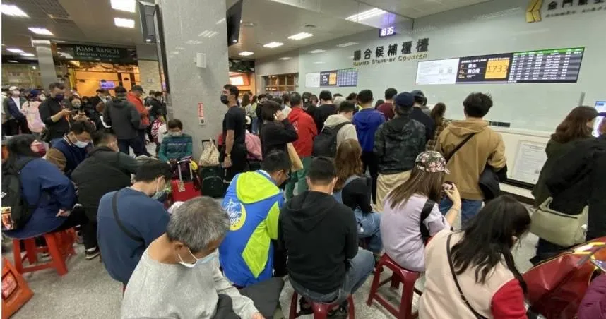 金門尚義機場對外交通大亂。（示意圖／報系資料照）