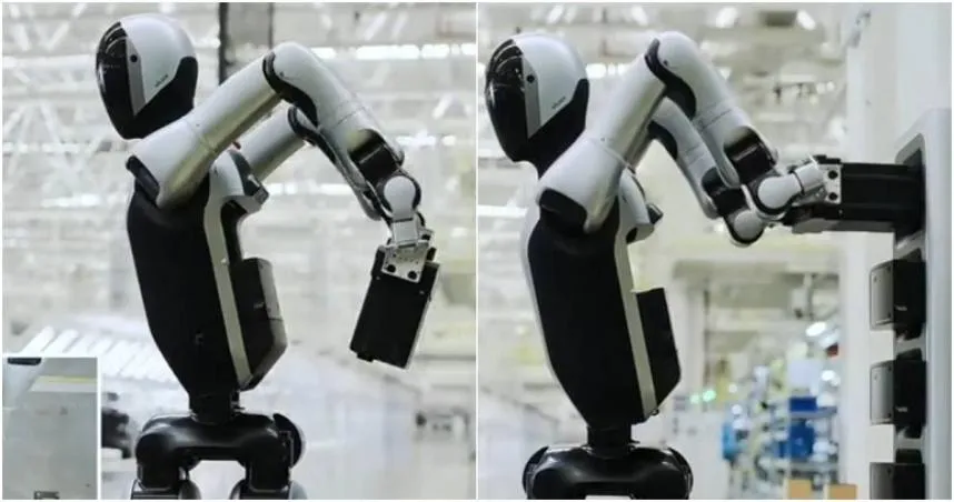 Walker S2人形機器人擁全球首創自主換電系統。（圖／翻攝微博）
