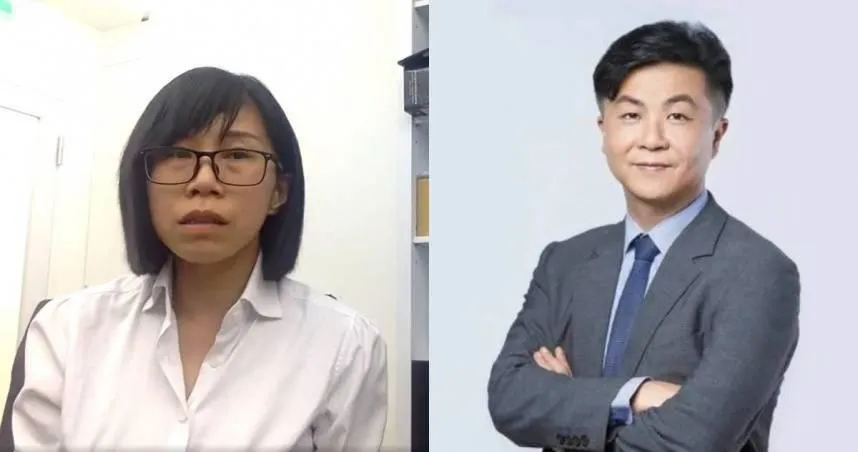 林沄蓁（左）是知名律師呂秋遠（右）的私生子生母。（圖／翻攝自Facebook 作家H、呂秋遠）