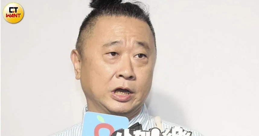 邰智源被問昔日搭檔坤達逃兵，他先是冷笑數聲說不出話。（圖／CTWant）