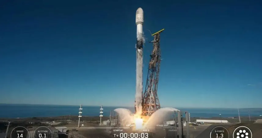 齊柏林衛星搭乘SpaceX獵鷹九號火箭升空。（圖／翻攝自TASA國家太空中心）