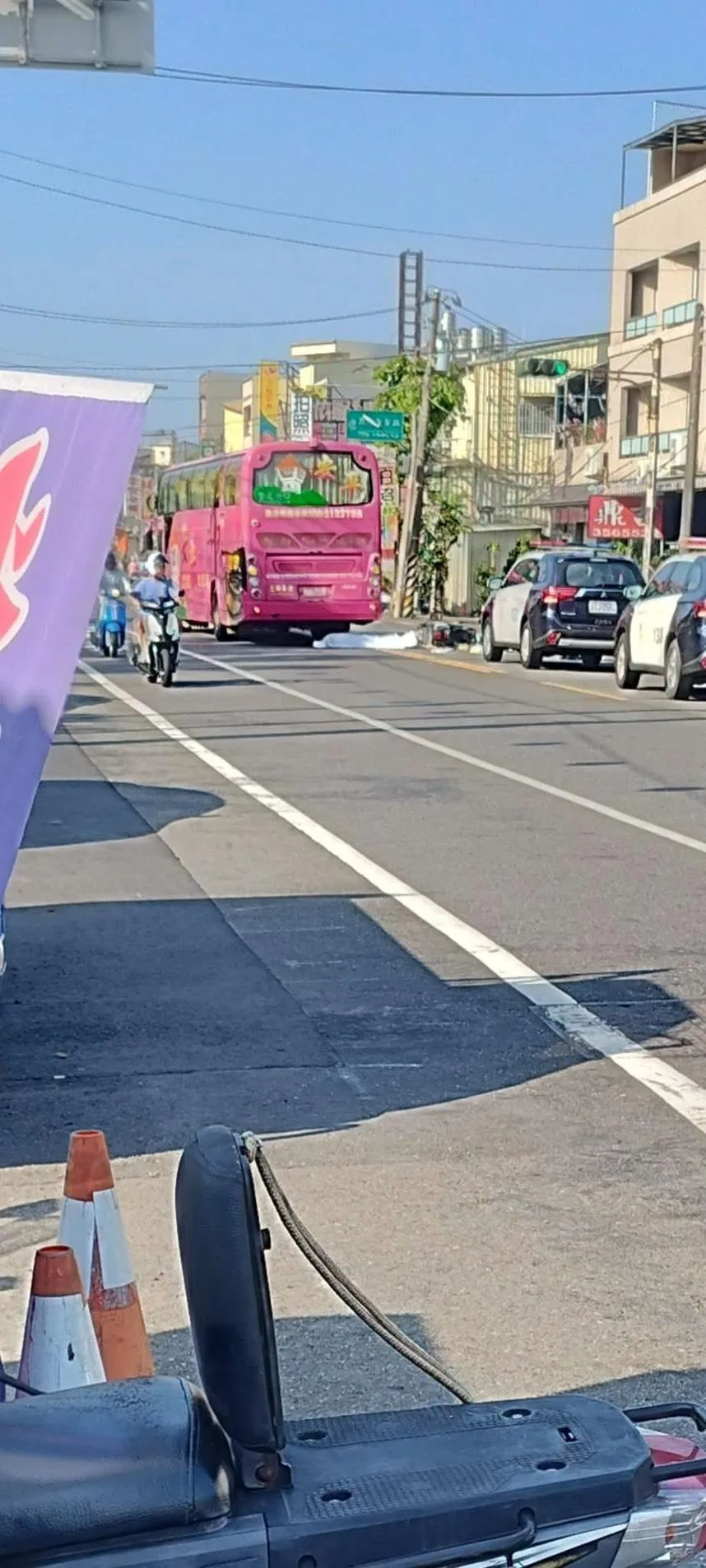 車禍現場。（圖／翻攝畫面）