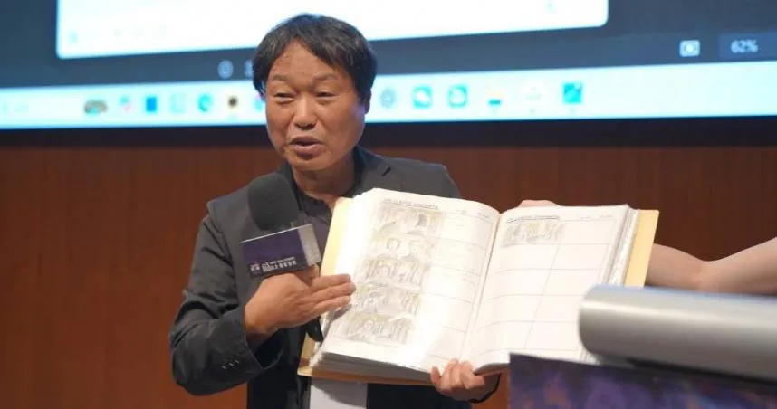 台北電影學院舉辦「影視編劇講座」，邀請到韓國電影《我的野蠻女友》導演兼編劇郭在容擔任講師。（圖／影委會提供）