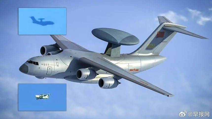 大陸的空警3000預警機電腦模擬圖。(圖/早報網)