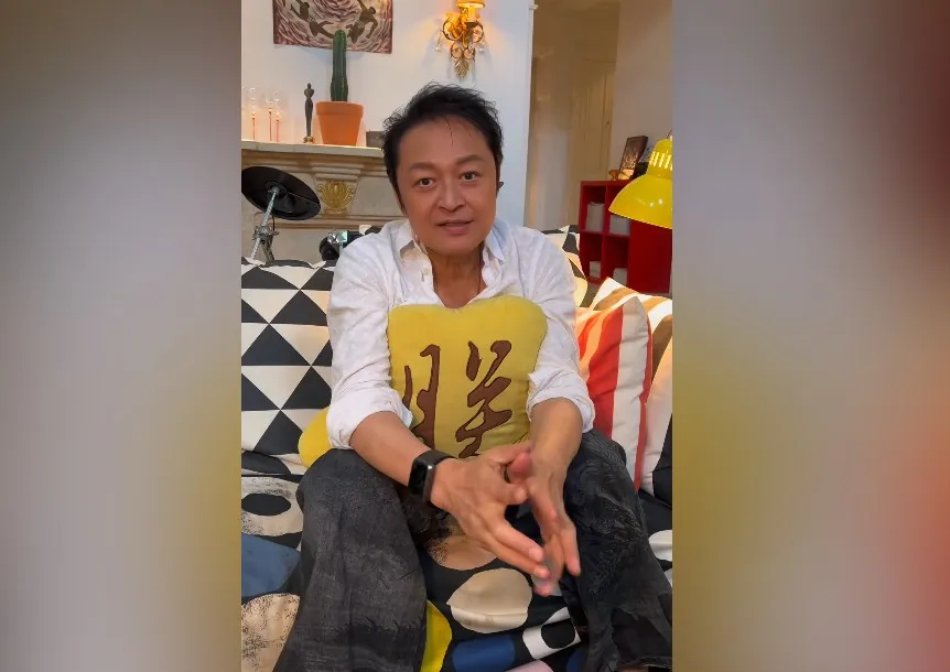 馬景濤拍影片報平安。（圖／翻攝自馬景濤 抖音）