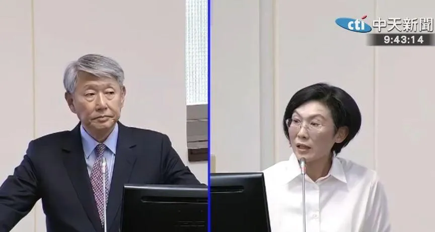 林岱樺要求郭智輝自行評估在內閣的角色。（圖／中天新聞）