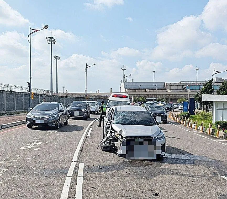 車禍現場。（圖／航警局提供）