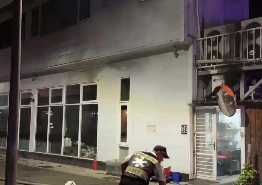 火警現場。（圖／翻攝畫面）