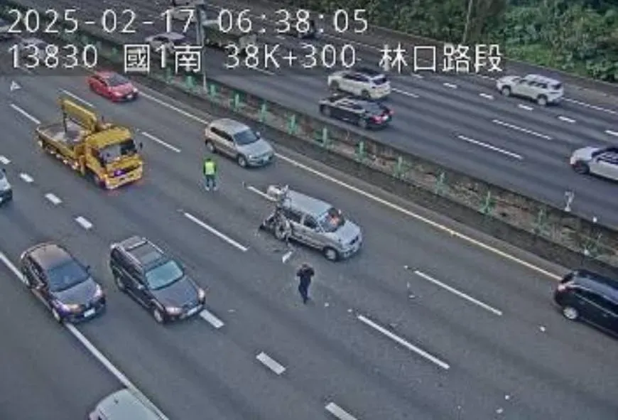 車禍現場。（圖／警廣即時路況）