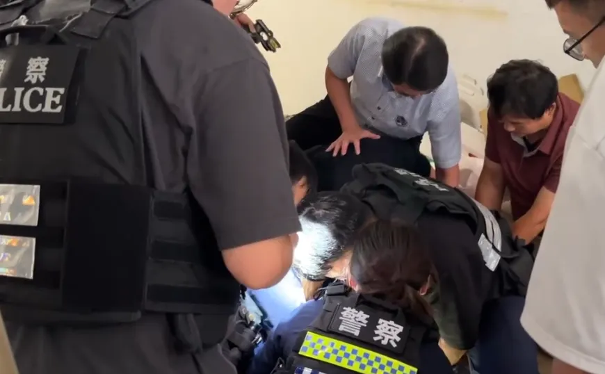 目前嫌犯已經落網。(圖/中天新聞)