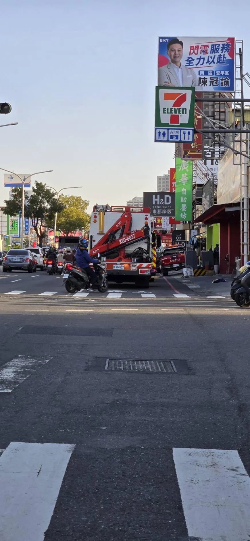 車禍現場。（圖/台南道路救援張家班群友提供）