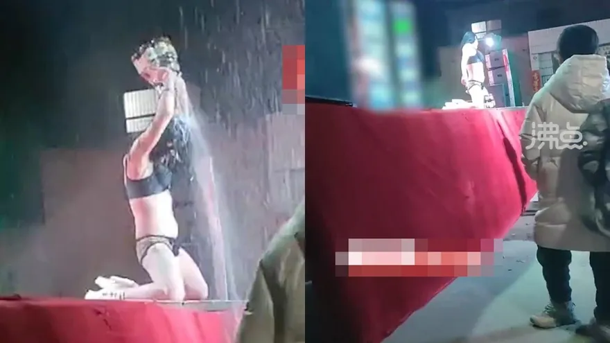 零下-2℃穿比基尼熱舞...加碼啤酒濕身秀　網友嘆：錢難賺